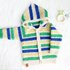 Baby- & Kinderjacke "Rainbow" (Gr. 50- 128, stricklook)