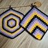 Anleitung Hexagon - und Granny Square - Topflappen