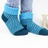 House socks “Casual”  (knitted look, comfortable heel), sizes: 34-43