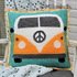 Pillow Cover Classic Camper Van Bus Tapestry Crochet