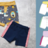 Bobby Babyshorts mit Bündchen, Gummizug oder Mitwachsbund Gr. 44-98, A4+A0