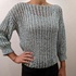 Strickanleitung Lochmuster Pullover mit Dreiviertelarmen