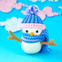 Sneezy the Snowman Crochet Pattern