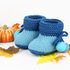 Baby shoes "Boots" en/de (size 0-12 m., knitted look)