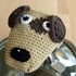 Crochet pattern for a potholder "dog"