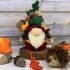 Crochet pattern autumn gnome with oak leaves and acorns