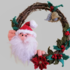 Santa Wreath. Xmas door decor. Crochet pattern