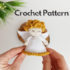 Christmas angel ornament Crochet pattern