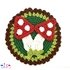 Mushrooms crochet pattern applique