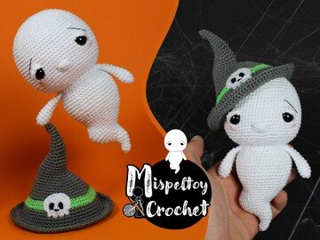 Crochet yoga ghost amigurumi: Crochet pattern | Ribblr