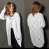 189 Strickanleitung Long Cardigan Strickjacke Karo