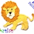 Lion Crochet Applique Pattern