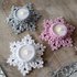 LED tea light holders "Let it Snow" - crochet tutorial