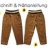 Schnitt + Nähanleitung Hose mit Taschen und Strickbund Gr.62-128