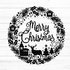 Kranz Merry Christmas Plotterdatei SVG DXF FCM