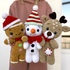 Crochet pattern Deer, Gingerbread and Snowman Christmas bundle