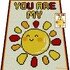 Häkelmuster * YOU ARE MY SUNSHINE * Grafik für C2C Decke