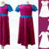 Milana – Jerseykleid Kind mit Puffärmeln und Taillenband Gr. 86-158, A4+A0