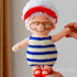 Granny Sailor Crochet pattern (Mrs. Santa Claus on vacation) Amigurumi