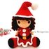 Crochet pattern Christmas girl