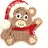 Pattern Bear Christmas Applique