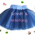 Schnitt und Anleitung für Tüllrock Tutu Mädchen Gr.74-128