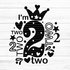 I'm two Plotterdatei SVG DXF FCM