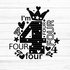 I'm four Plotterdatei SVG DXF FCM