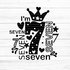 I'm seven Plotterdatei SVG DXF FCM