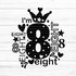 I'm eight Plotterdatei SVG DXF FCM