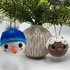 Crochet Pattern - Christmas baubles (Snowman and Gingerbread man)