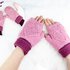 Hand gloves (mittens) with the heart, for adults and children from 6 y.