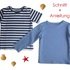 Schnitt + Anleitung Kinder T-Shirt Gr.92-128 Langarm + Kurzarm