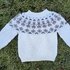 Babypullover stricken, mit Muster in den 2 Gr. 68/74 u. 80/86