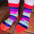 Stino-Socken mit Shadow-Wrap-Ferse und Bandspitze inklusive Sockentabelle