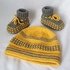 Strickanleitung Babyset Mütze und Booties, ca. 8 - 12 Monate unisex