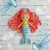 Crochet pattern mermaid, amigurumi doll