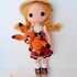 Crochet pattern Amigurumi doll Sophia and little fox Lucky