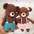 Crochet pattern bear larry and lily