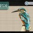 Kingfisher > Cross Stitch Pattern