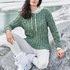 Strickanleitung: Seegrüner Sweater mit raffiniert Zopfmustern