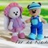 Spring clothes for Teddy bear and Bunny. Crochet pattern