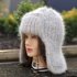 Pattern Knit Trapper Hat