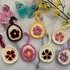 Easter Eggs with Flower - Applique, key chain