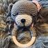 Baby Grabring Daisy-Bear, Rattle, crochet tutorial