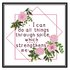 Cross Stitch Pattern, I Can Do All Things Through Spite Which Strengthens