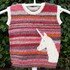 Knitting pattern kids jumper "unicorn"