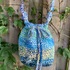 crochet bag pattern, crossbody, scrap yarn bag, easy beginner