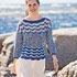 Strickanleitung: Sommerlicher Strickpulli in fein gestreiftem Wellenmuster