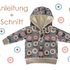 Schnitt und Anleitung Babyhoodie mit Strickbündchen Gr.62 - 104